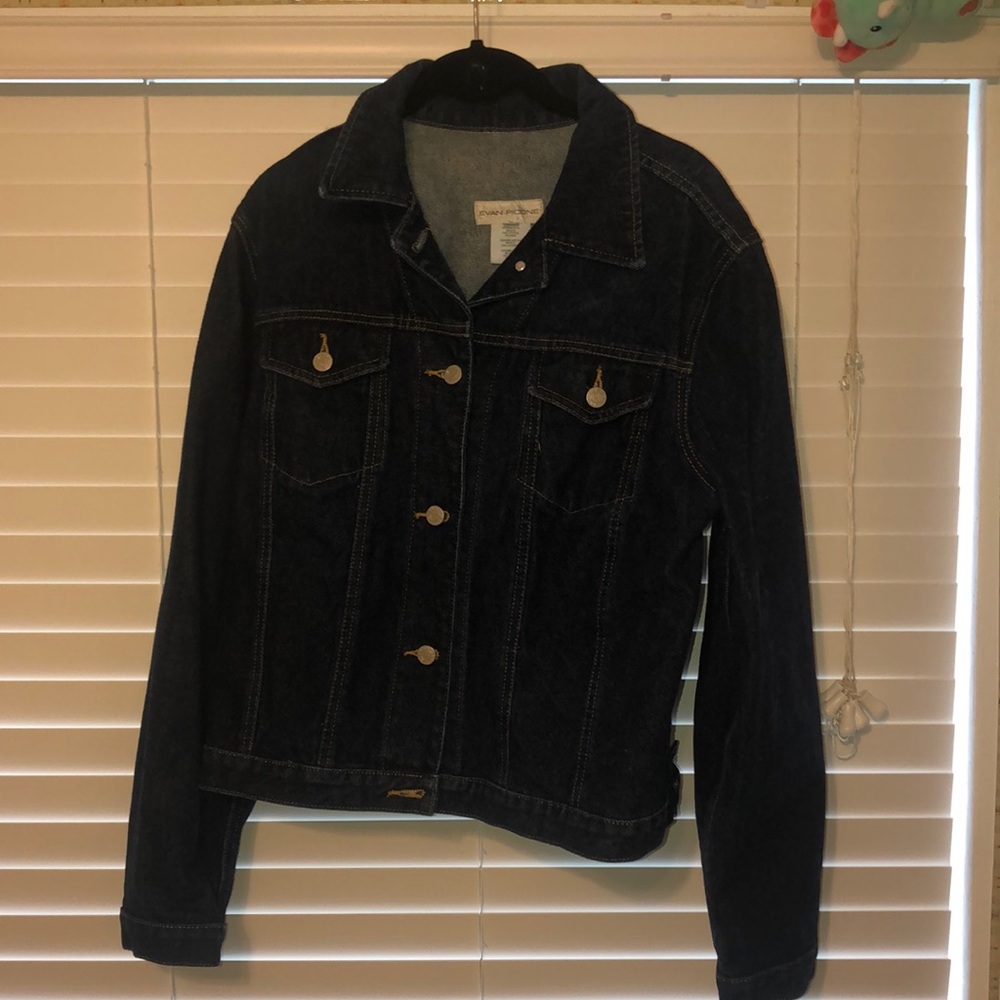 Dark blue Evan Picone Jean Jacket